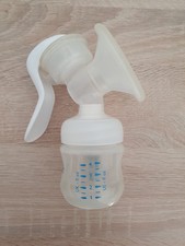 Philips Avent Handmilchpumpe mit Fläschchen, gebraucht