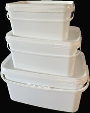 Eimer mit Deckel rechteckig 2,5 L 5 L 10 L Honigeimer Futter Lebensmittelecht