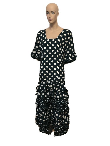 Flamenco kleid grün m - kleid,