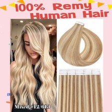 Invisible Tape Extensions 100% Remy Echthaar Tape In Remi Haarverlangerung Skin