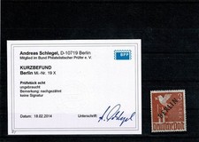 Berlin 19 X Schwarzaufdruck AF X gebr. B sauber * ngz KB Schlegel BPP - 63-041