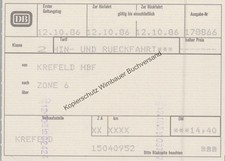 Originalfahrkarte Deutsche