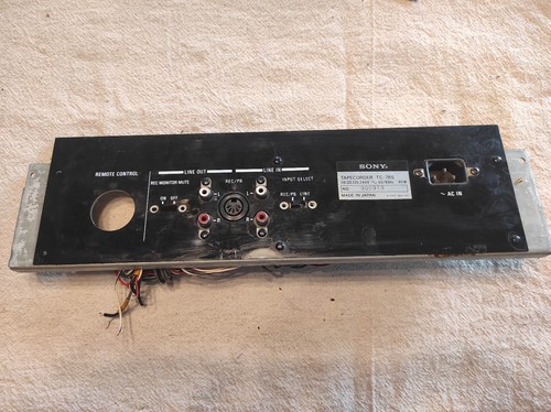 Sony 765 ein ausgänge - ein/ausgänge, rca