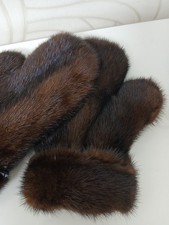 Pelz  Handschuhe Fäustlinge Geschenkidee Nerzhandschuhe 1 Paar 