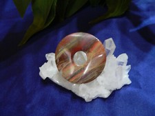  Jaspis Donut 40 mm Edelstein Anhänger,wellig