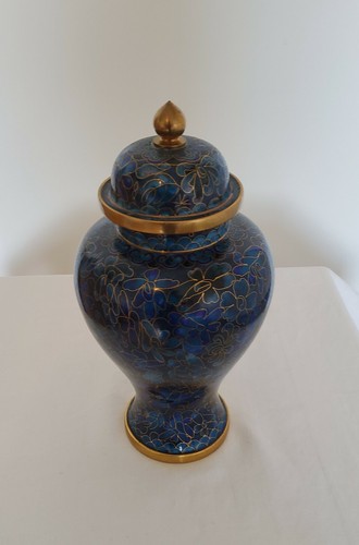 Cloisonne vase mit deckel - cloisonne,
