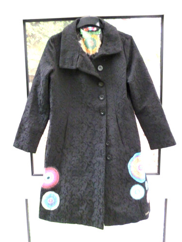 Mantel damen schwarz mit - schwarz,