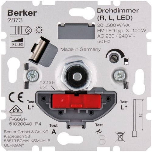Berker 2873 drehdimmer r - berker, nv