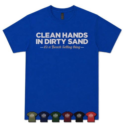 Clean hands dirty sand - in,