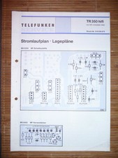 Schema,Lagepläne für Telefunken TR 350 ,ORIGINAL
