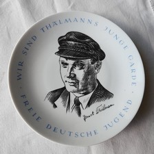 DDR Ehrenteller Ernst Thählmann Bezirksleitung Erfurt FDJ KPD SED selten