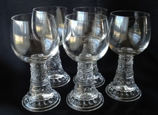 5 x Thomas Bachus Glas Weinrömer Weingläser Weinglas 0,1 L Geeicht Neuwertig