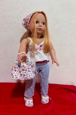 Götz Puppe Hannah Stehepuppe 50cm Rothaarig / Plus 2 Zusatz-Outfits