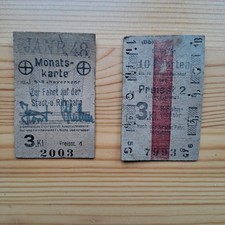 Deutsche Reichsbahn S-Bahn Berlin Monats- u 10er Fahrkarte 1940er Jahre original