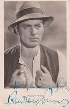 RUDOLF PRACK Original Autogramm signierte FFV Postkarte 40er Jahre