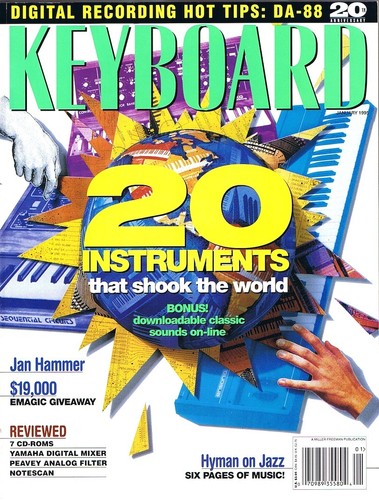 Keyboard magazine label - keyboard, no