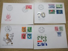 ca. 80 Ersttagsbriefe Schweiz Helvetia 1970 - 1980 Pro Juventute und andere