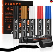 5 Farben 15mm Acrylstifte