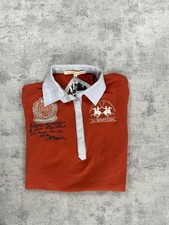 La Martina Poloshirt rot weiß