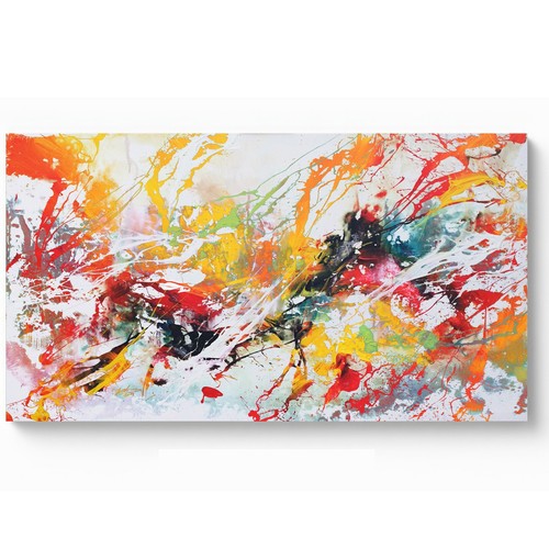 Abstraktes wandbild kunstdruck - abstraktes,