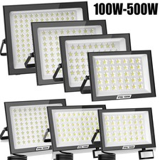LED Fluter Außen Strahler Scheinwerfer Baustrahler 230V 100W 200W 300W 500Watt