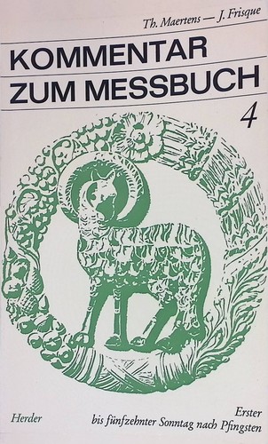 Kommentar zum meßbuch - zum,