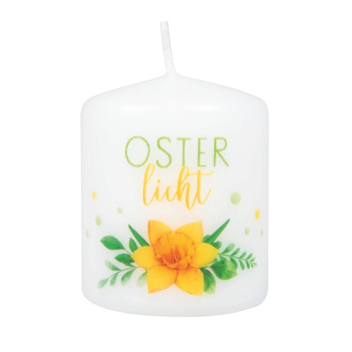 Kerze osterlicht narzisse - osterlicht, "narzisse"