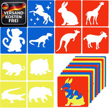 Tierschablonen set für kinder - tierschablonen,