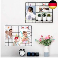 ODOXIA 2er-Pack Wandgitter Schwarz | Gitter Pinnwand Fotogitter mit Magnet-Pins