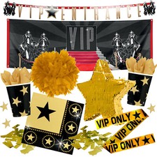 HOLLYWOOD VIP PARTY - Deko Dekoration Mottoparty Stars Sterne Goldene Kamera Set