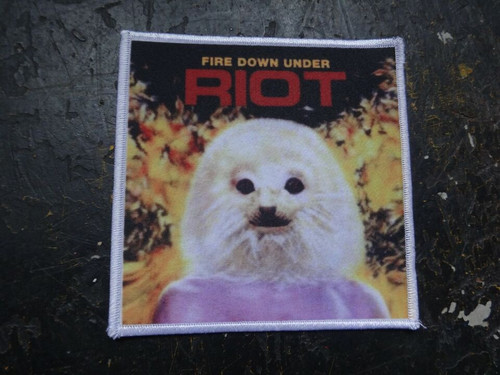 Riot saxon patch heavy - heavy, thrash