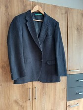 Nadelstreifen Anzug, Größe 54 (UK 26), dunkelblau, Set 2-teilig