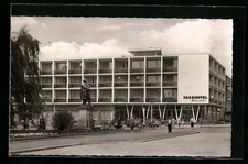 Ansichtskarte Reutlingen, Parkhotel Friedrich List mit Denkmal 1953 