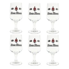 6x König Pilsener Bierglas