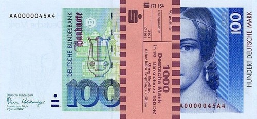 100 geldscheine 1991 - 100,