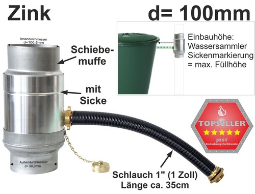 Zink fallrohr wassersammler - zink,