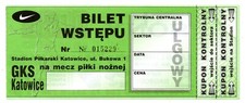 Ticket POL GKS Katowice - Pogon Szczecin 23.07.2000