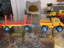 Siku 1620 Unimog U 406 Orange / Gelbe Verglasung gebraucht Bespielt