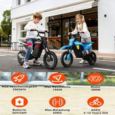 KIDDOWE D1 12" Elektromotorrad