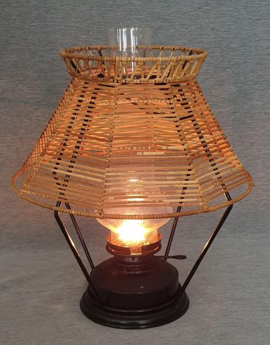 Rattan korblampe - rattan,