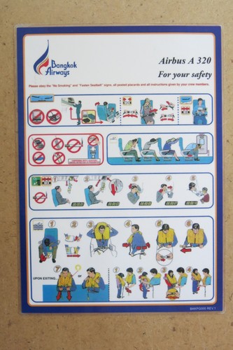 Safety card bangkok - card,