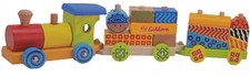 Eichhorn Holzeisenbahn Eisenbahn  Holzspielzeug Holzzug  Motorik-Spielzeug 41cm 
