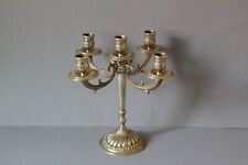 fünfflammiger Kerzenhalter Kerzenständer im Jugendstil Messing 052422