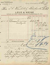 Leue & Weise Raffinerie 1904