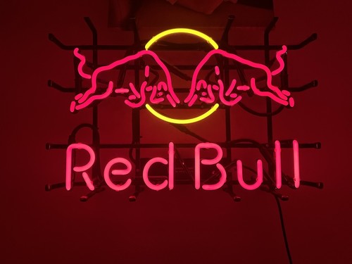 Red bull neon led schild - red,