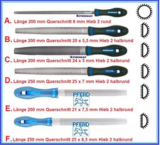 PFERD/PROMAT/TW Holzraspel 7263 Auswahl rund halbrund 200 250 mm Kabinettraspel