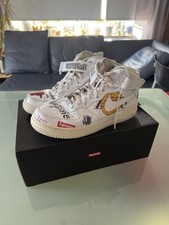 Nike Air Force 1 Mid Supreme NBA White US 10 / EU 44 – mit OVP – getragen