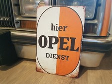 Blechschild OPEL DIENST Werbung Service Deko Oldtimer 30x20cm Werbung Reklame
