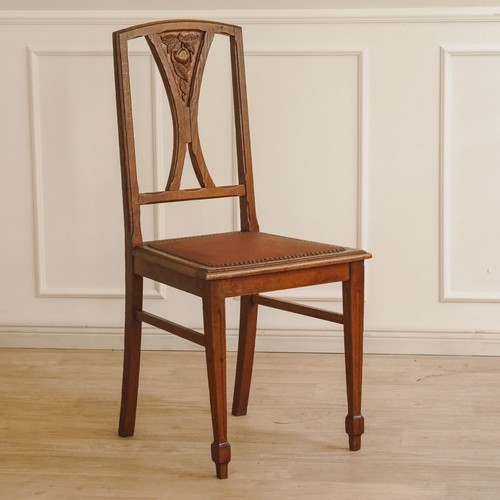 Jugendstil stuhl massivholz - jugendstil,