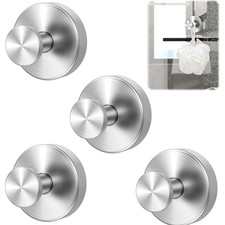 Vielseitige Handtuchhalter 4 Stück – Edelstahl Saugnapfhaken für Bad & Küche